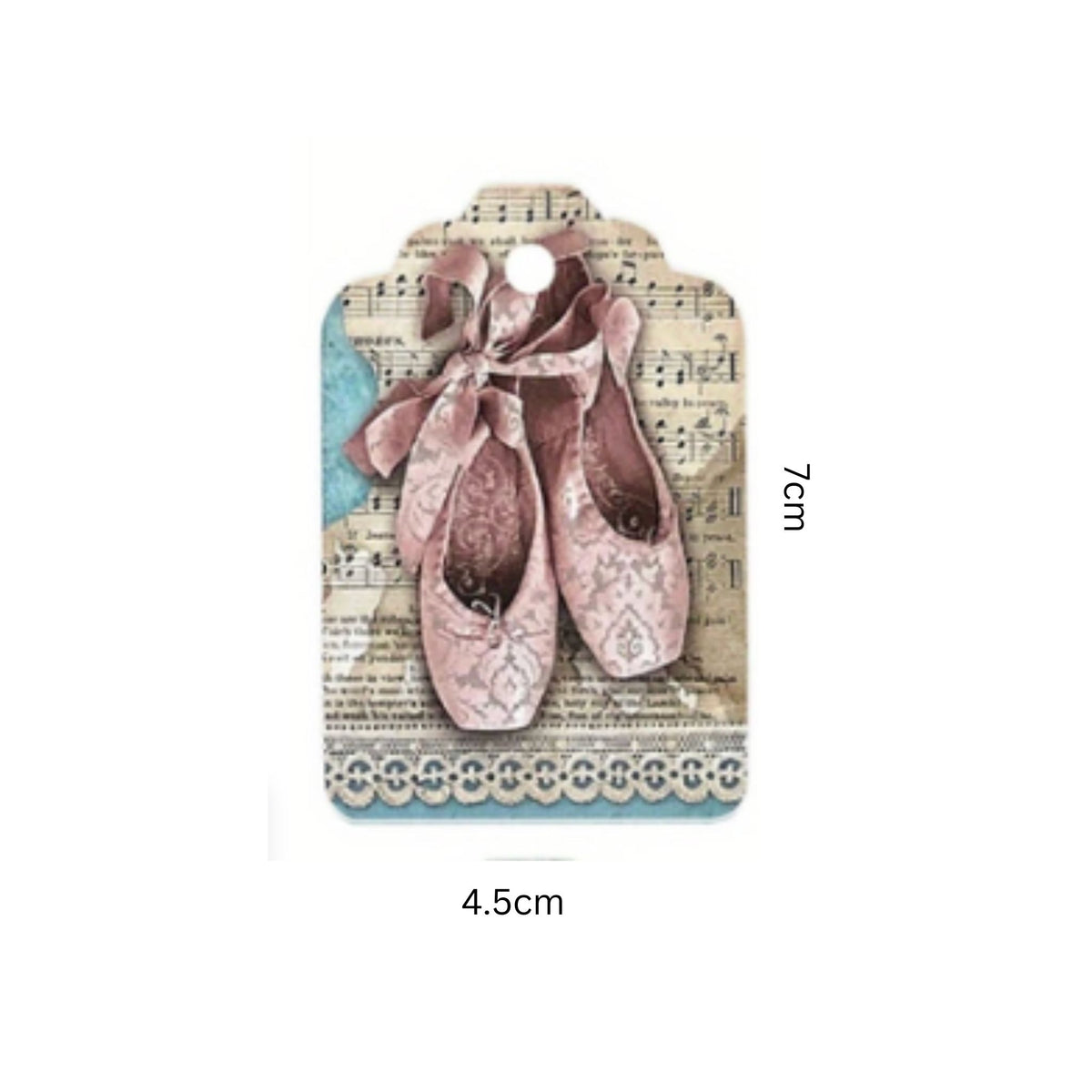 Vintage Ballet Gift Card Tags - Set of 12