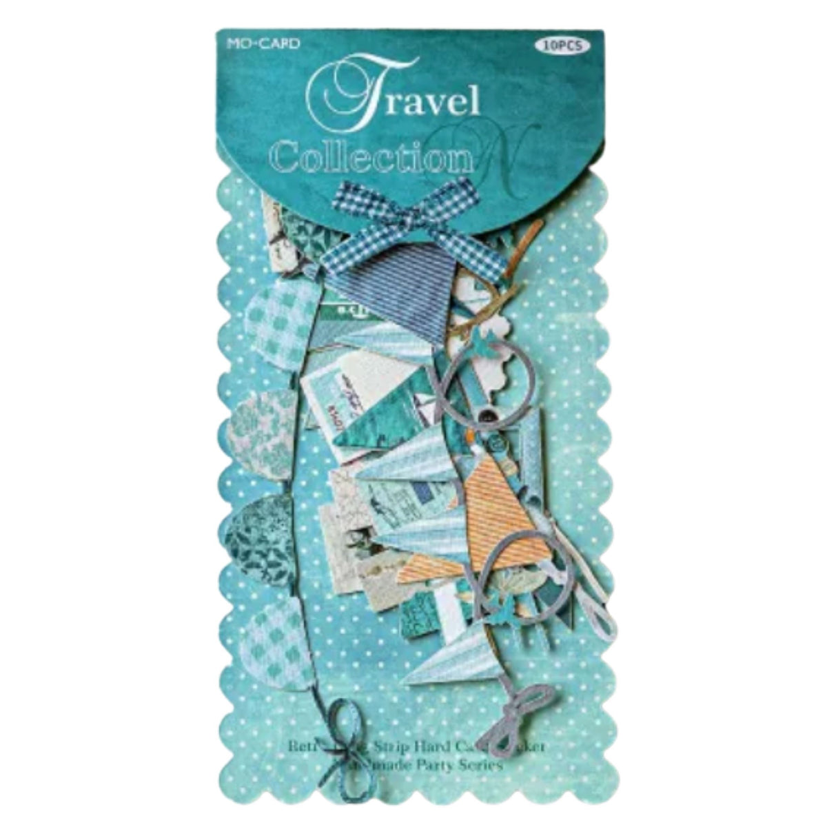 Decorative Blue Paper Banner Pack - 10 Pieces