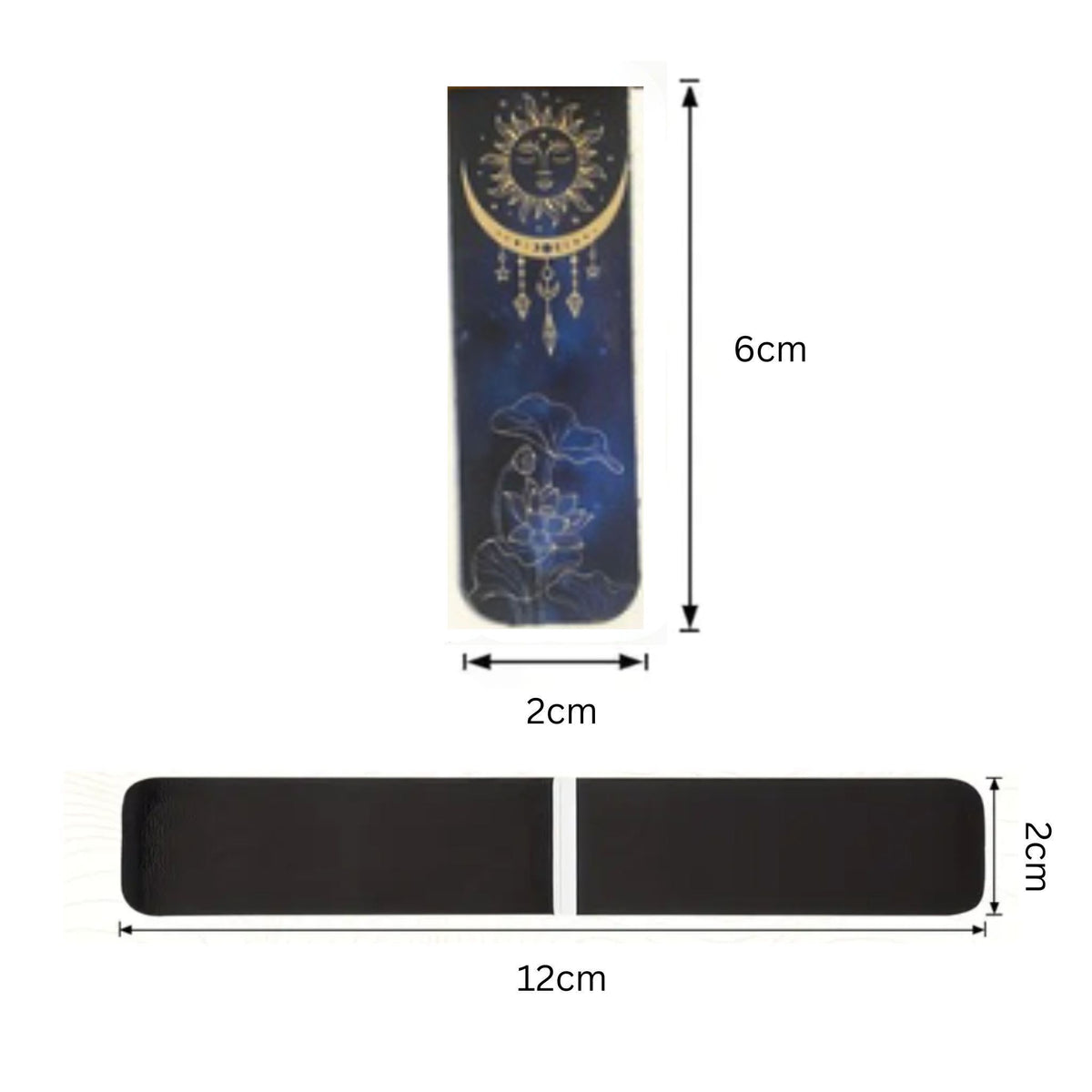 Celestial Mystic Moon Sky Magnetic Bookmarks #3 - Set of 3