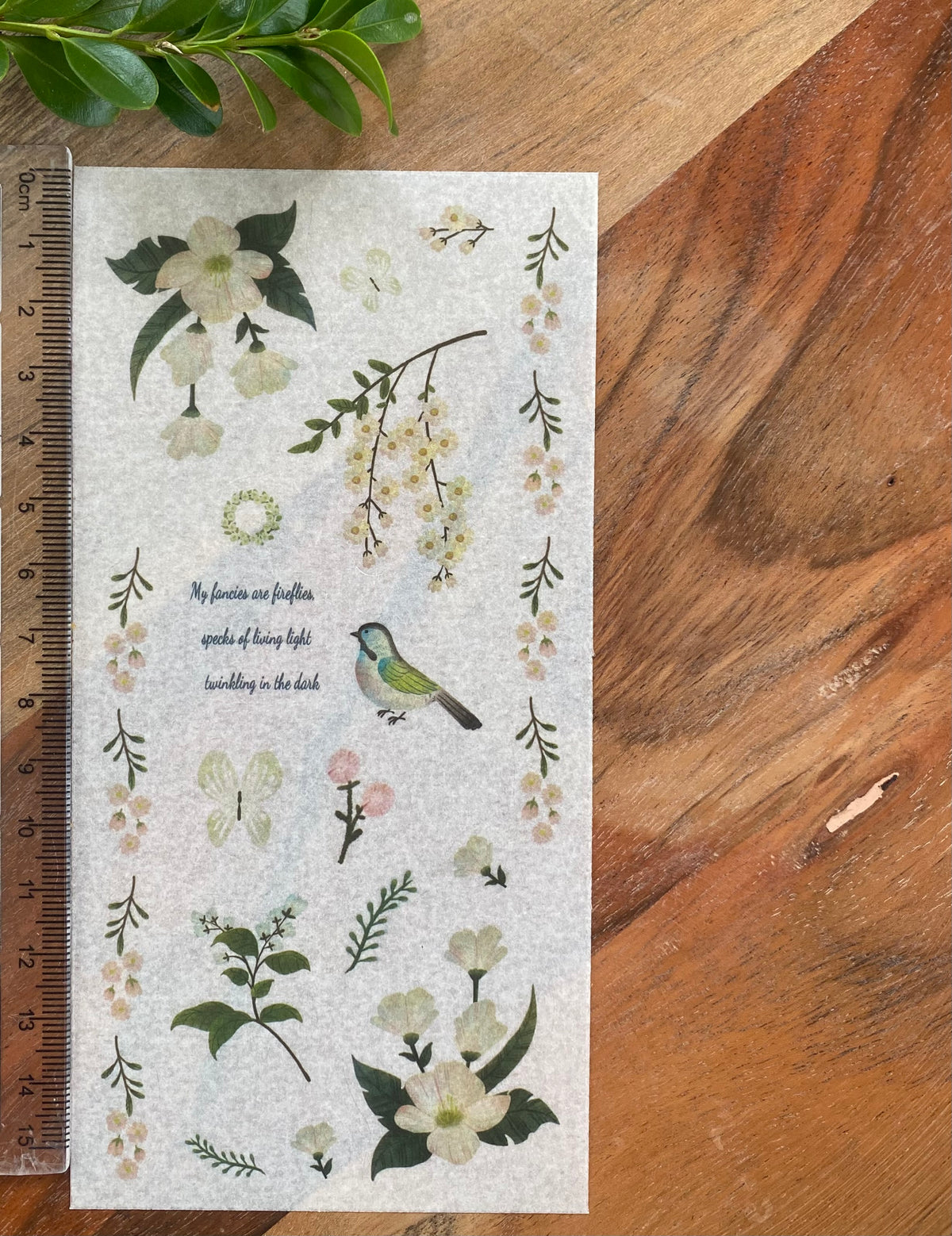Flower Romance Washi Stickers - 6 Sheets