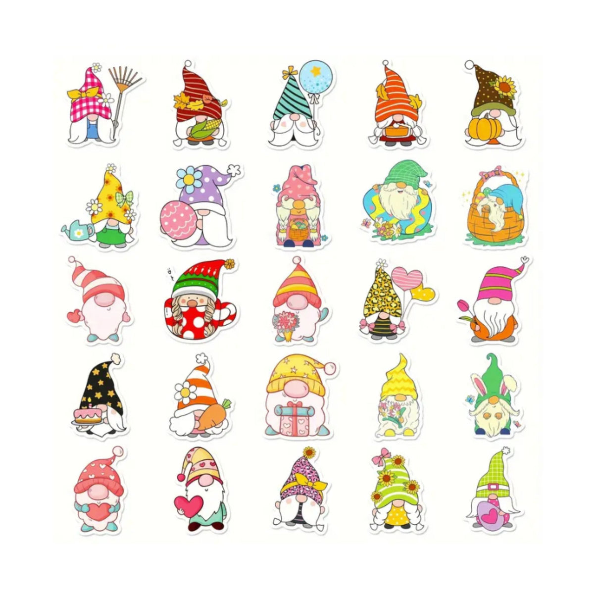 Gnome Stickers - 50 Pieces