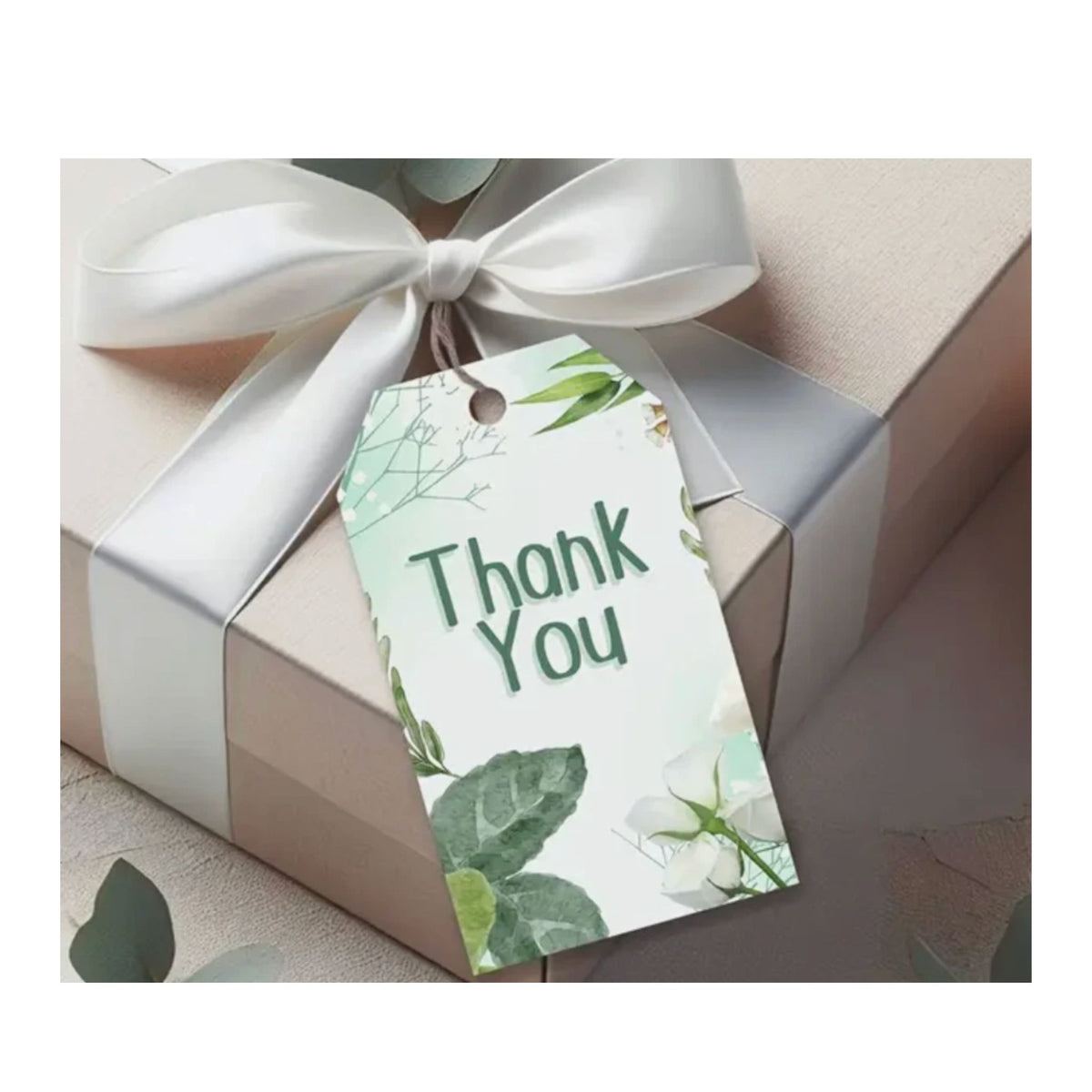 Green Thank You Gift Card Tags - Set of 8