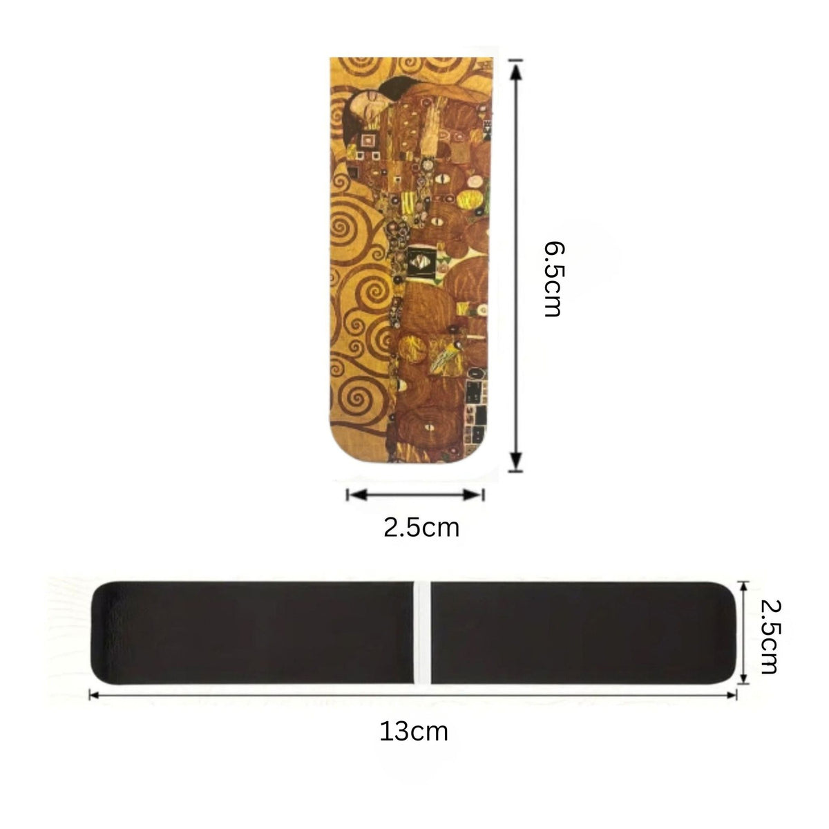 Gustav Klimt Premium Magnetic Bookmarks - Set of 2