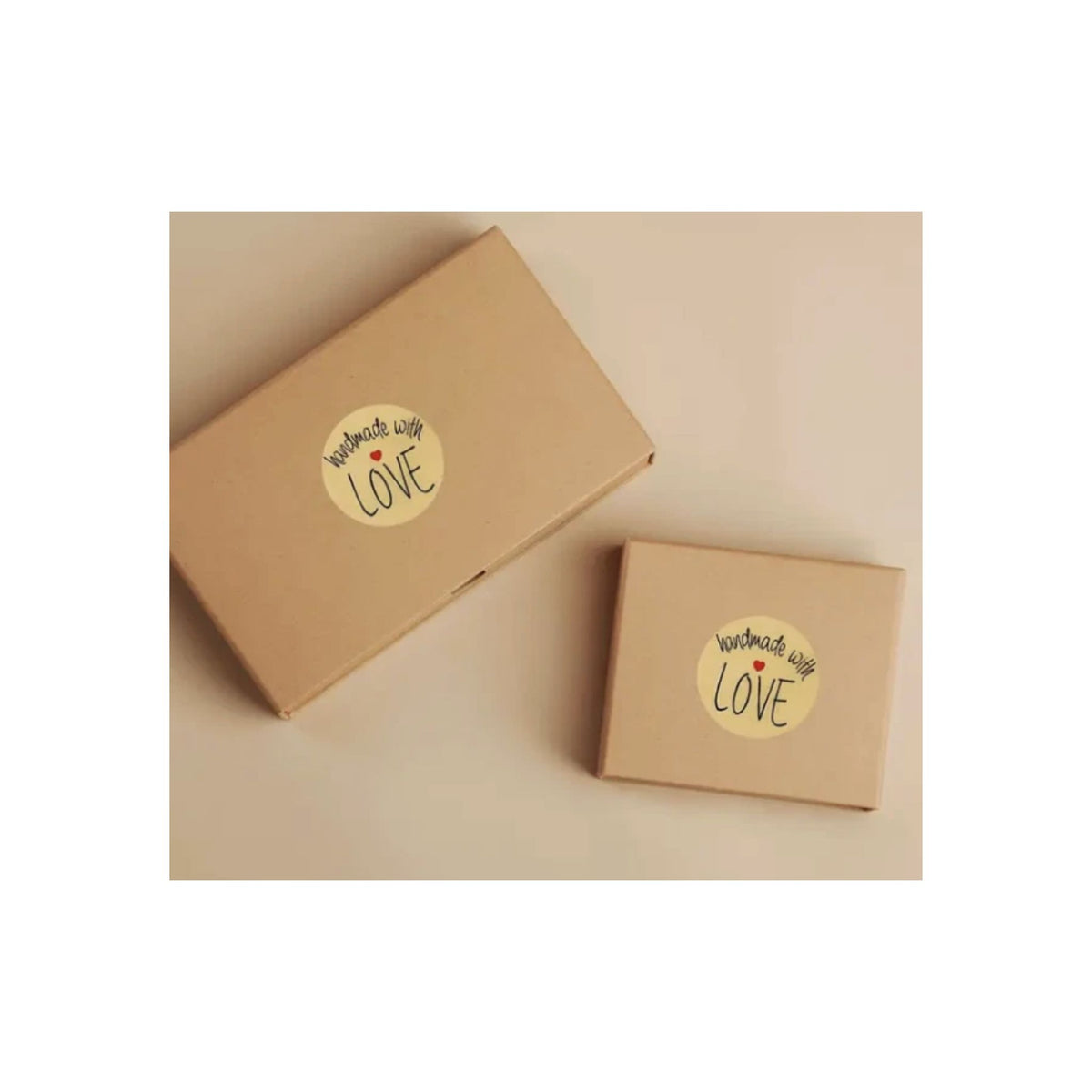 Handmade with Love Stickers - 50 Pieces