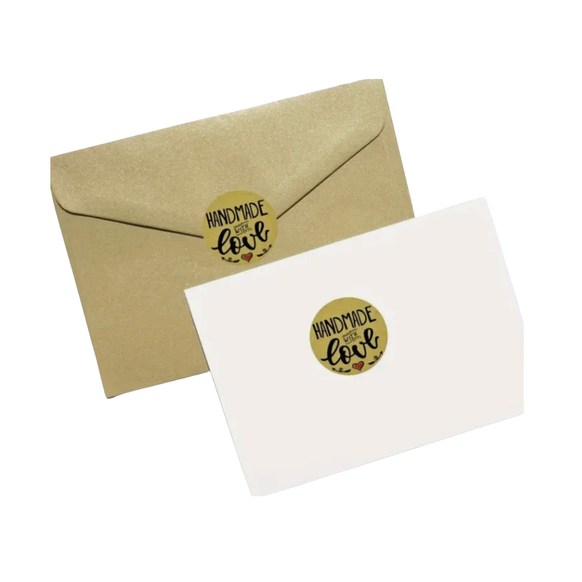 Handmade with Love Stickers - 50 Pieces