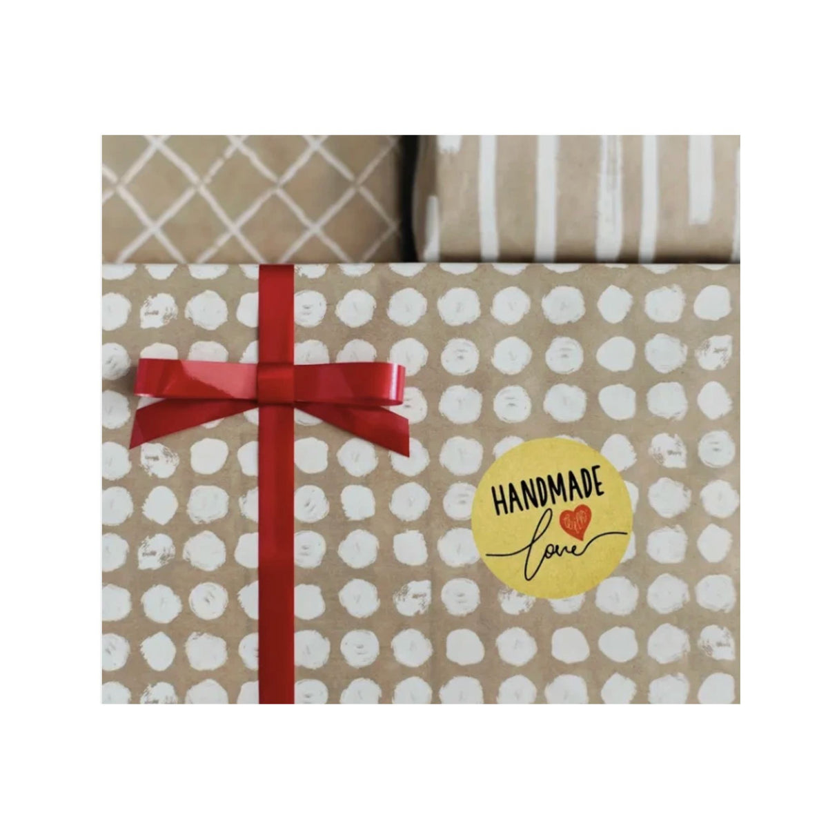 Handmade with Love Stickers - 50 Pieces
