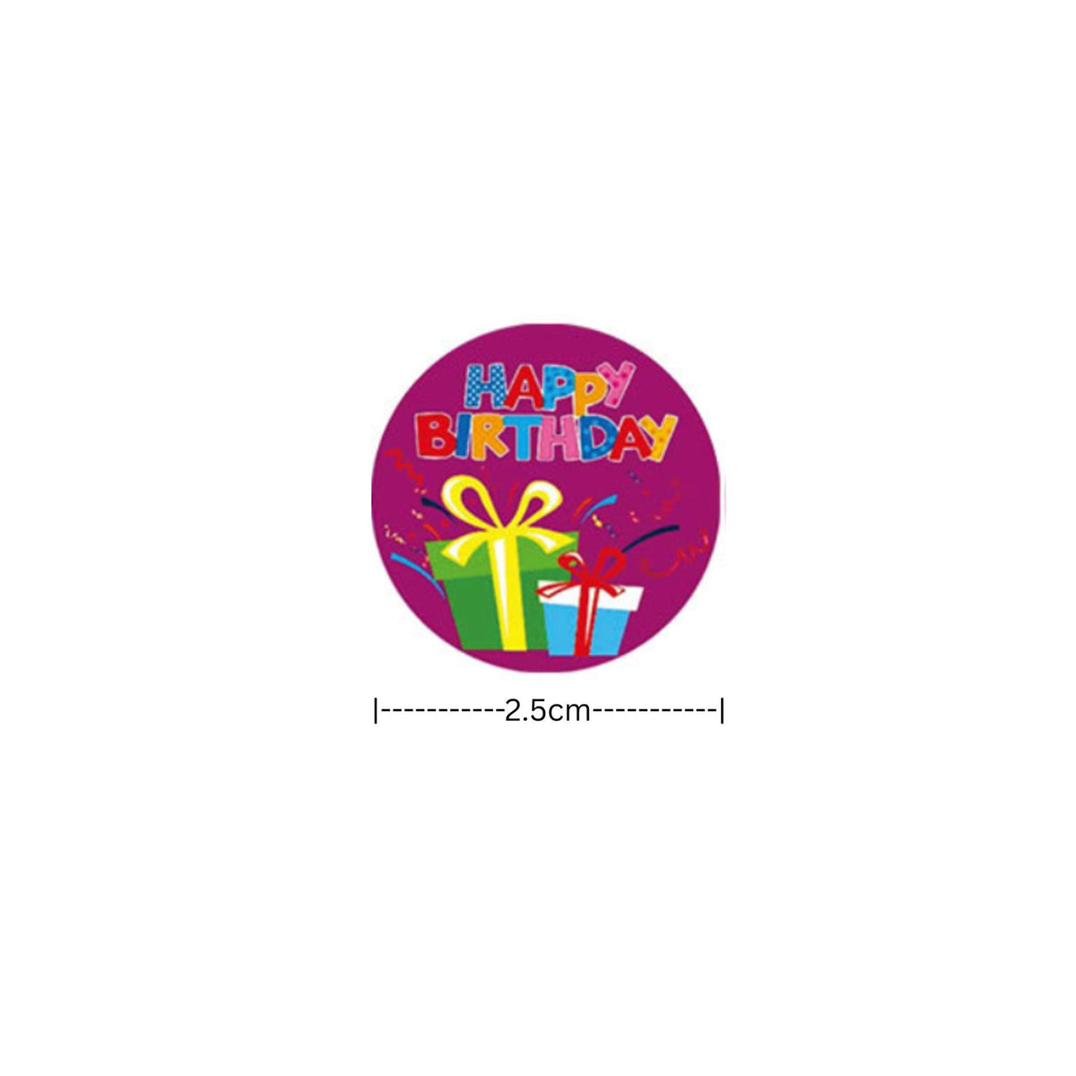 Happy Birthday Stickers #4 - 100 Pieces