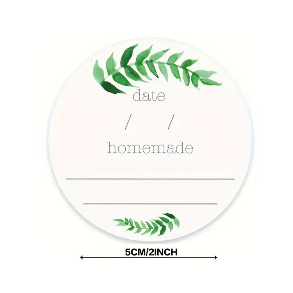 White Homemade Sticker Labels - 30 Pieces