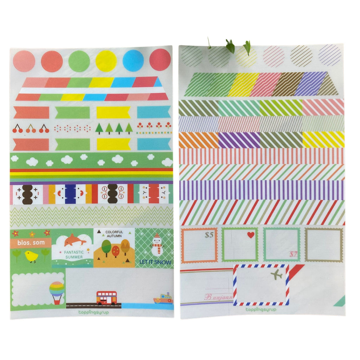 Colourful Journal Sticker Sheets