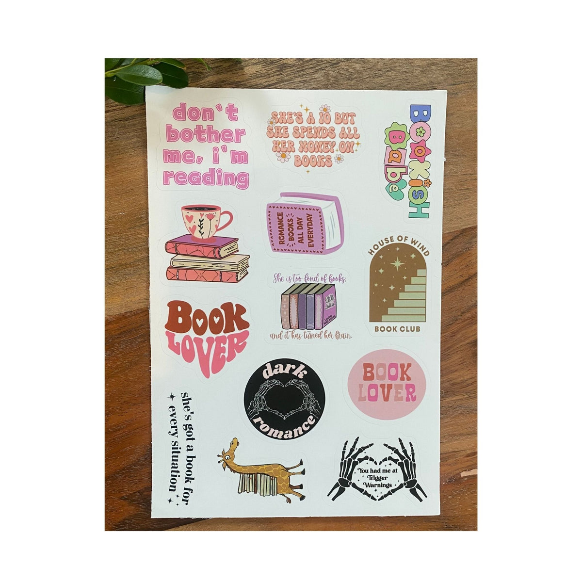Reading Theme Sticker Sheets #2 - 50 Stickers