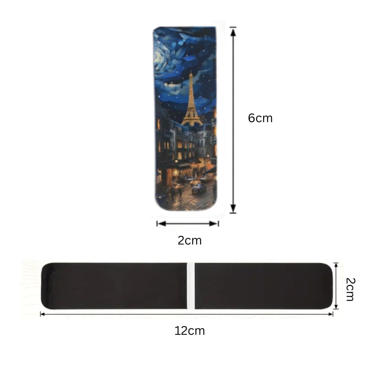 Sunset Cityscape Scenery Magnetic Bookmarks - Set of 3