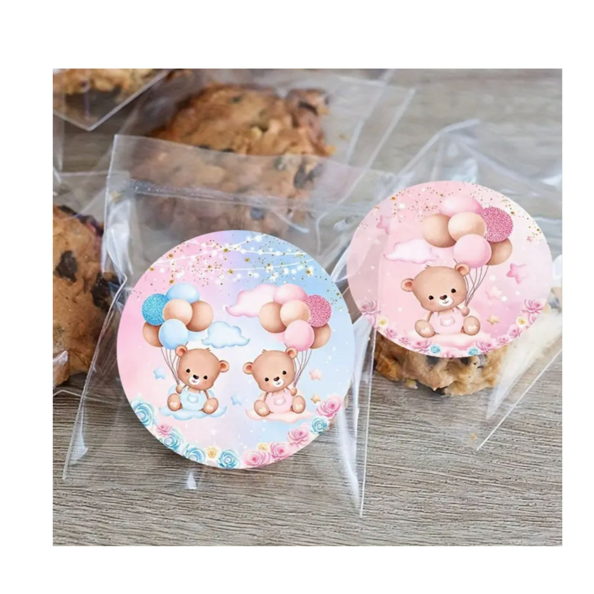 Baby Shower Stickers - 50 Pieces