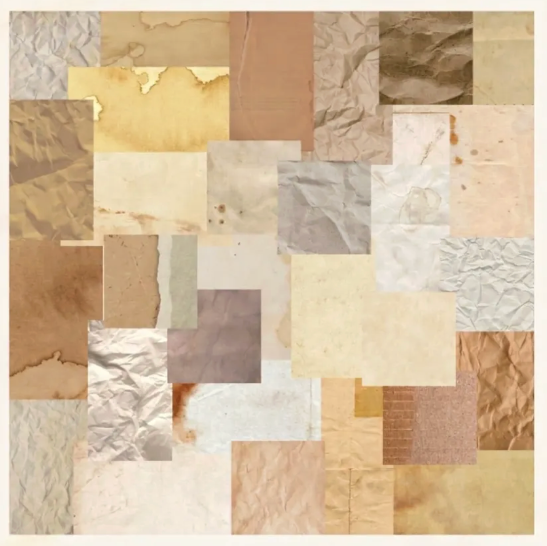 Mini Scrapbooking Paper Pack Texture - 60 Pieces