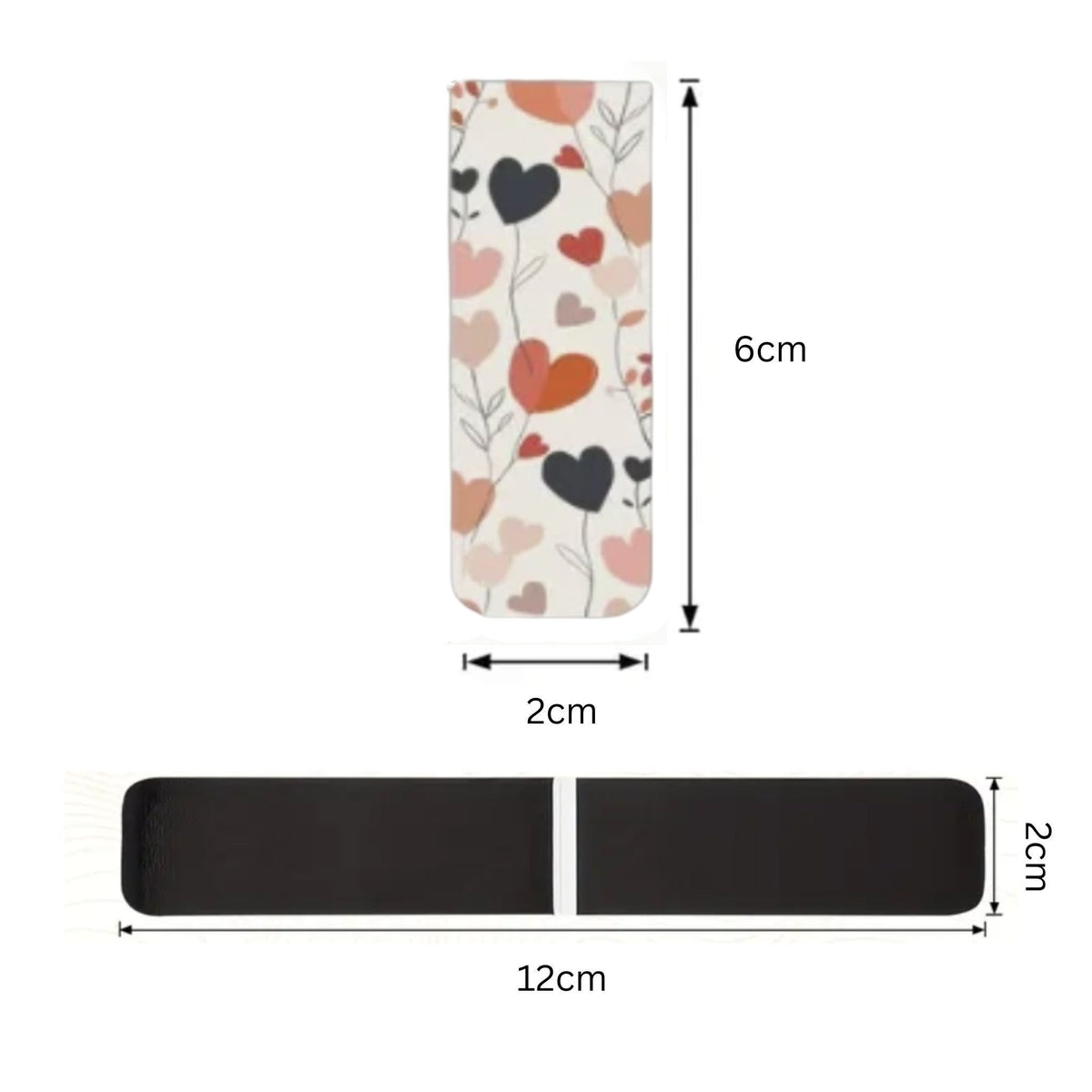 Floral Leaf Magnetic Bookmarks #3 - Set of 3