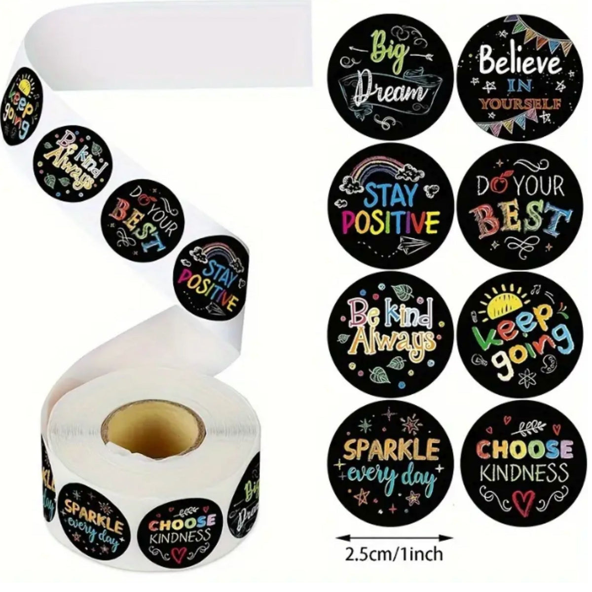 Positive Affirmation Stickers #5 - 100 Pieces