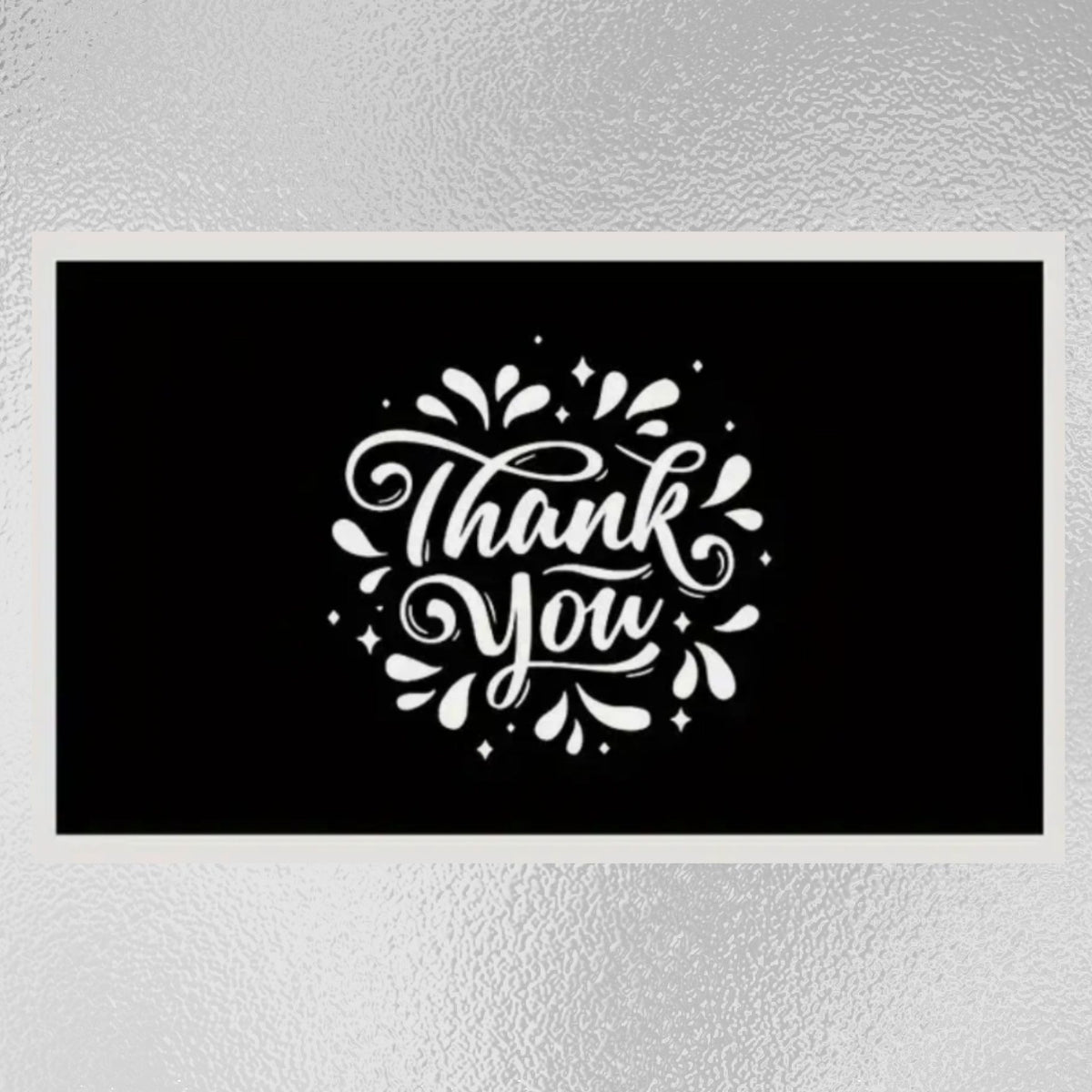 Black White Thank You Gift Cards - Set of 25