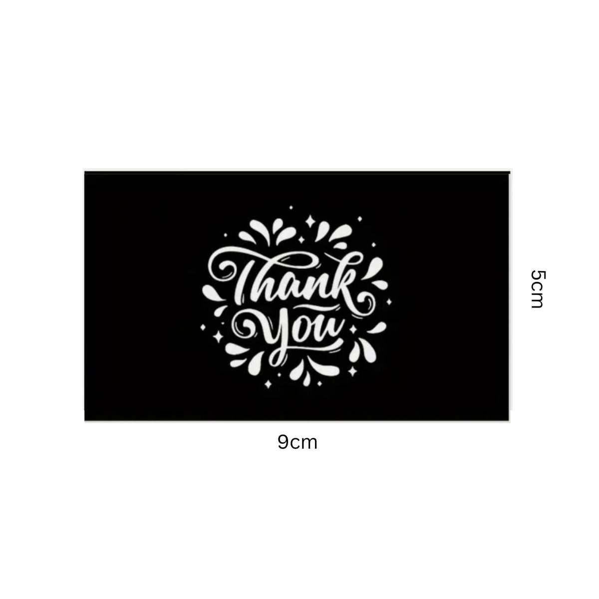 Black White Thank You Gift Cards - Set of 25