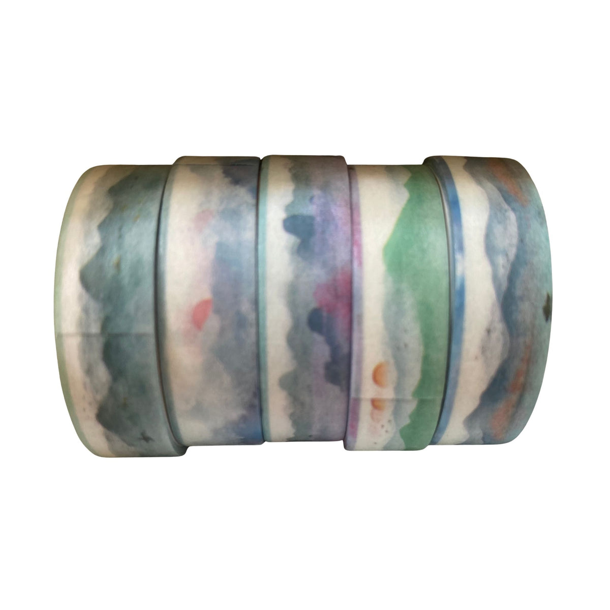 Mini Washi Tape Set Blue / Green - 5 Rolls