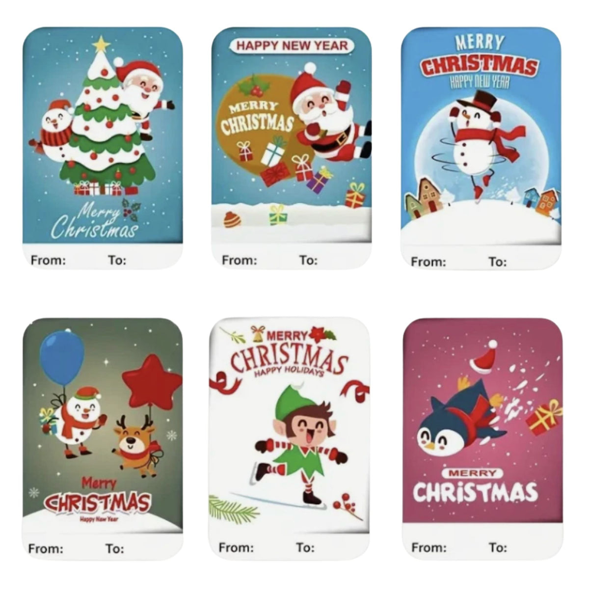 Christmas Gift Stickers Present Labels - 30 Pieces