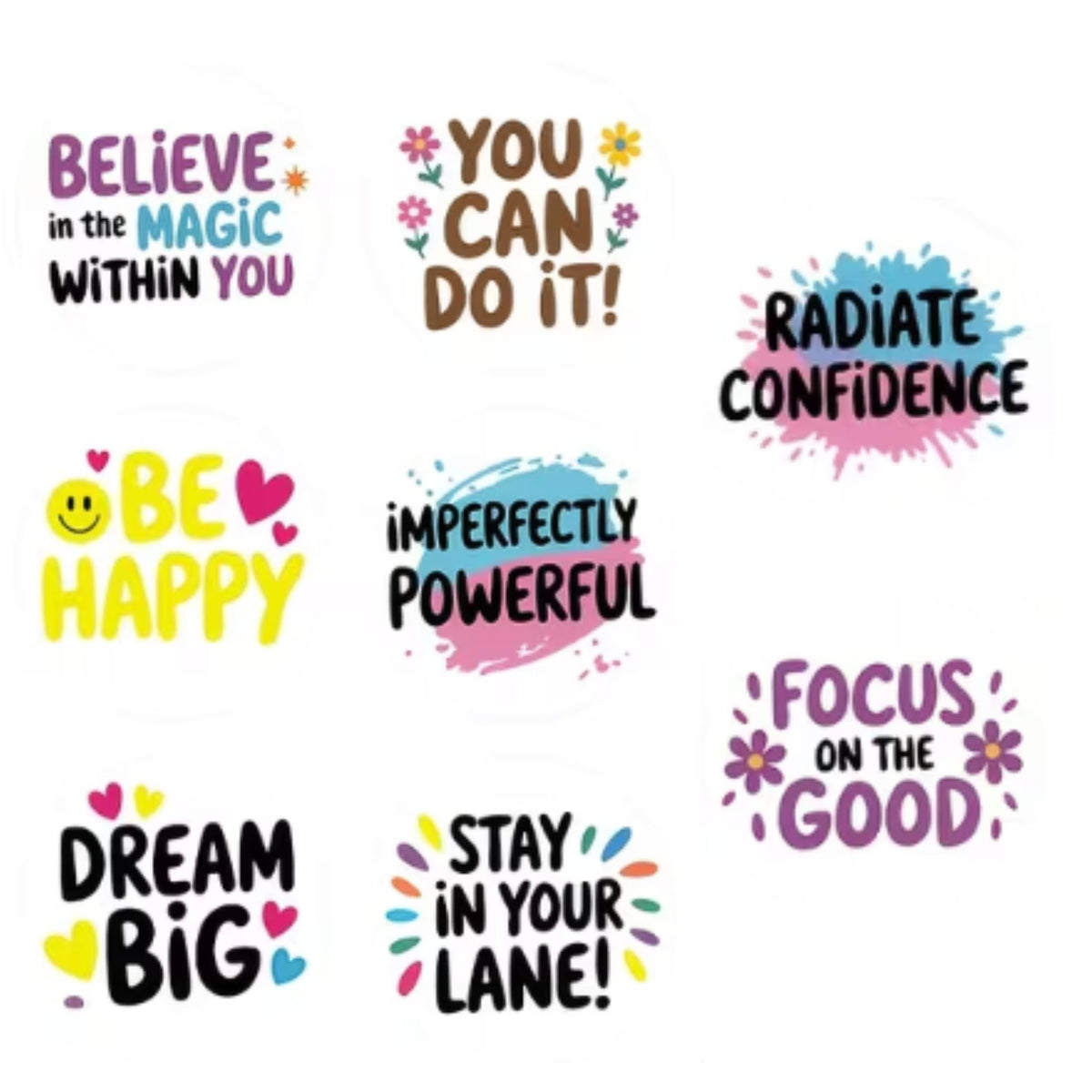 Positive Affirmation Stickers #7 - 100 Pieces