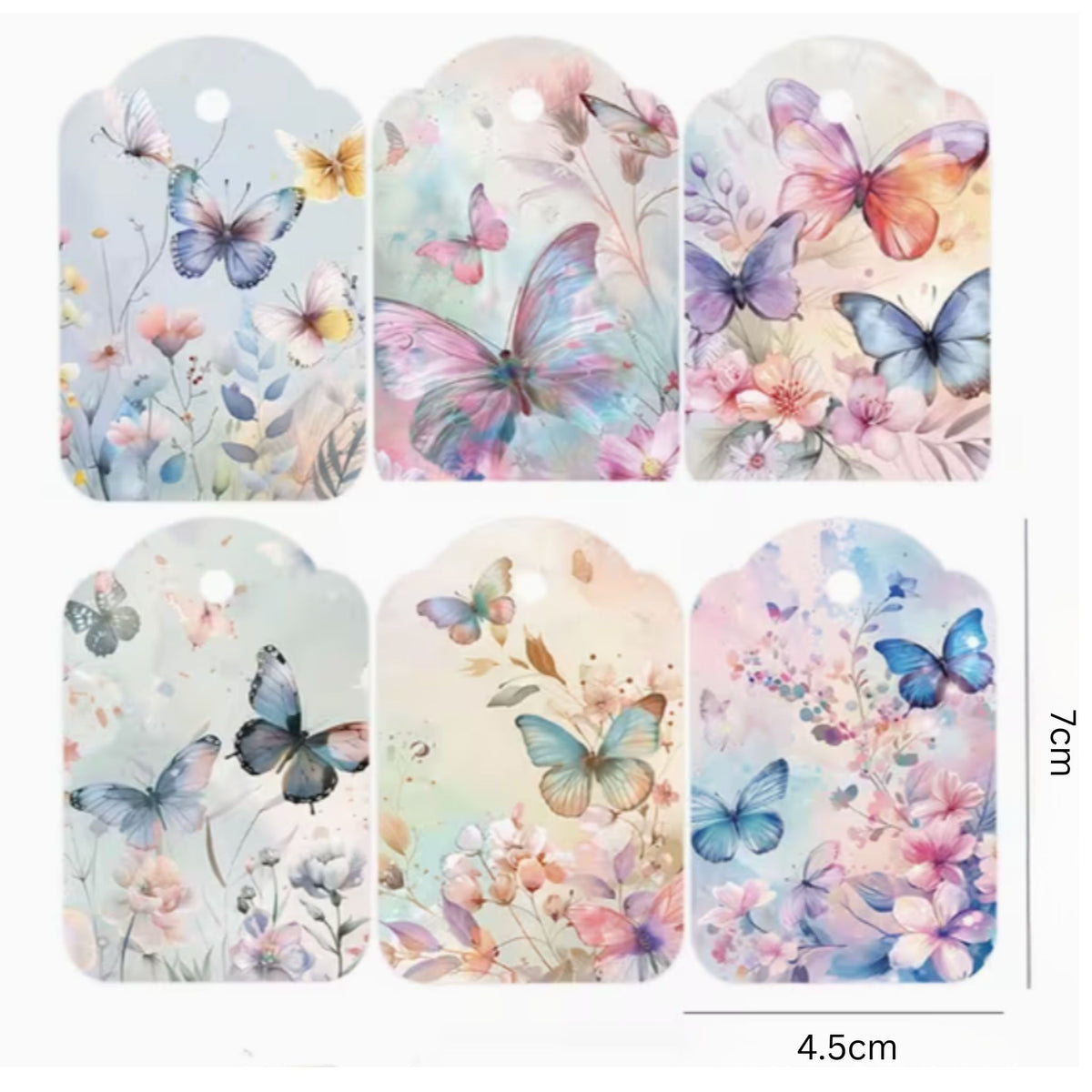 Butterfly Gift Card Tags - Set of 12