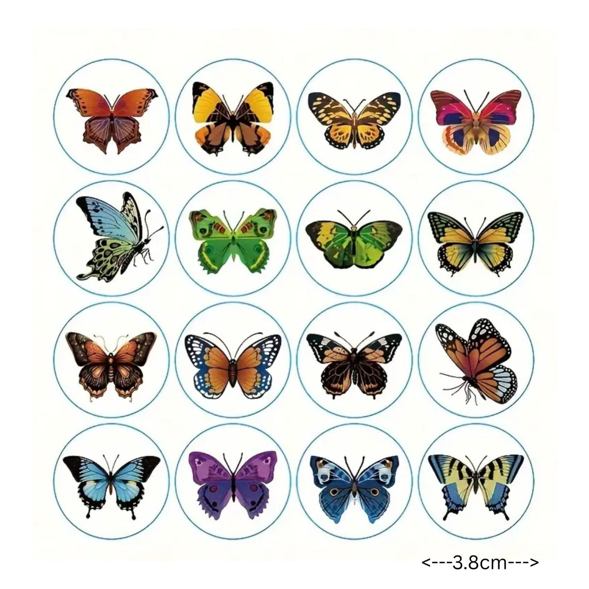 Butterfly Design Sticker Sheets