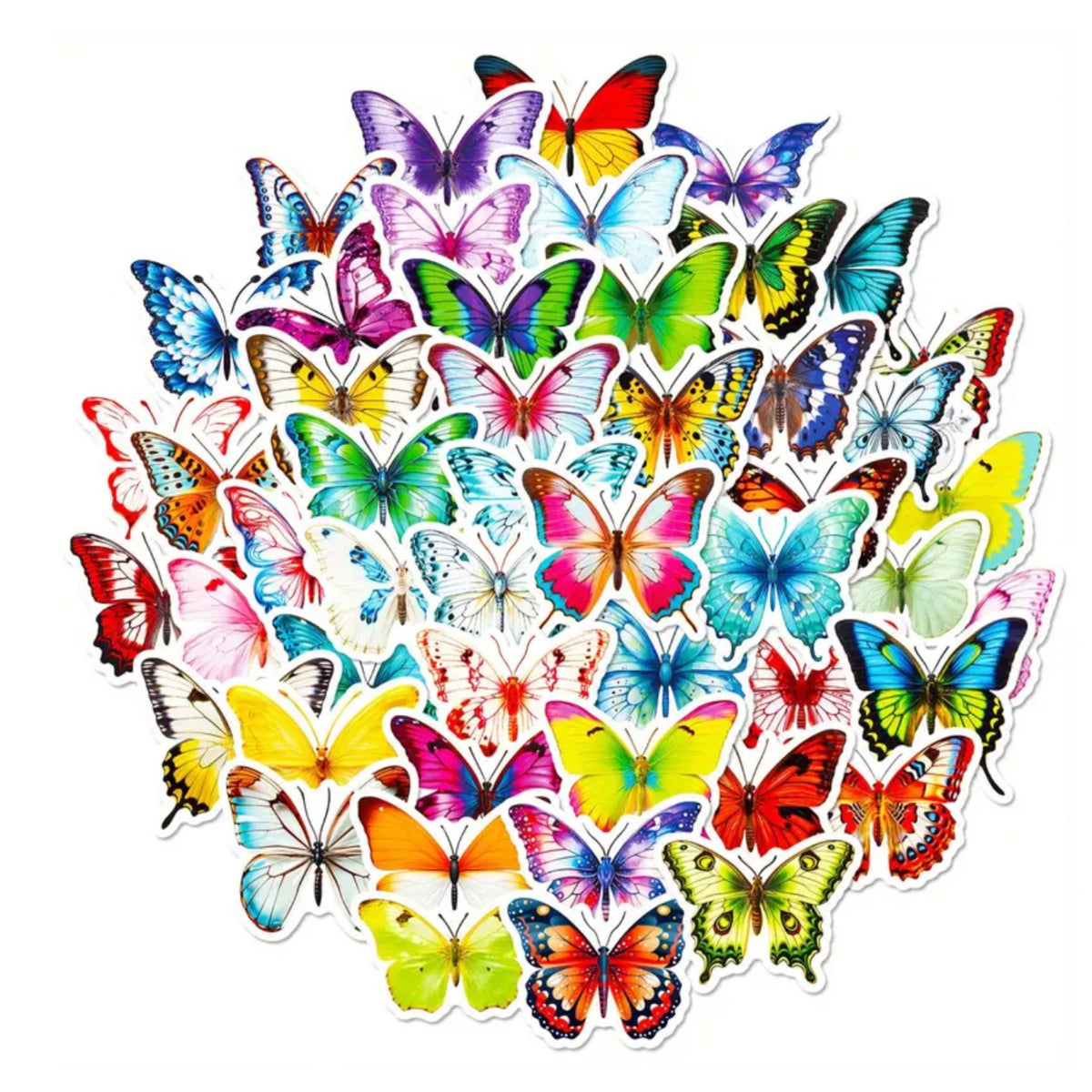 Butterfly Stickers - 50 Pieces