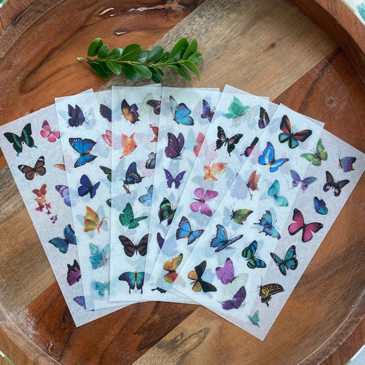 Butterfly Washi Stickers - 6 Sheets