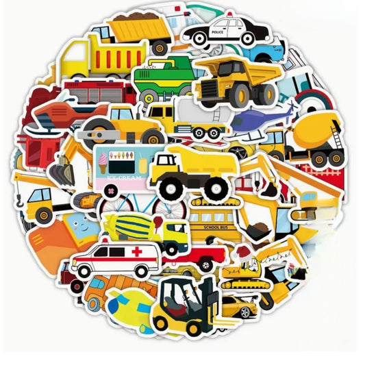 Car Truck Vehicle Stickers - 50 Pieces