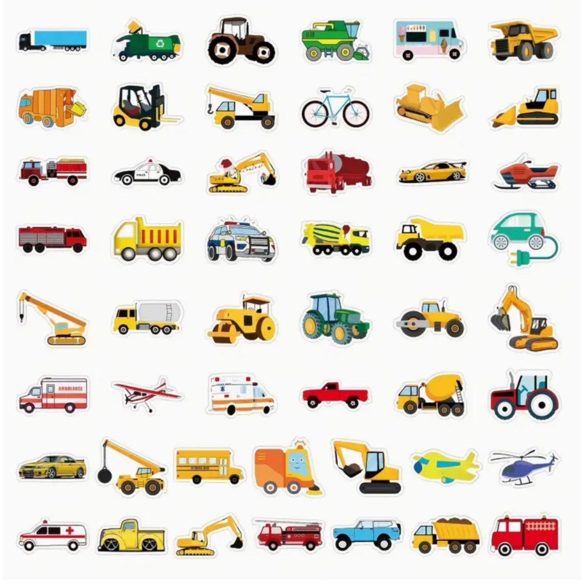 Car Truck Vehicle Stickers - 50 Pieces