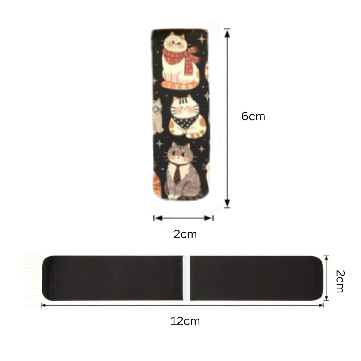 Cartoon Cat Magnetic Bookmarks #2 - Set of 3