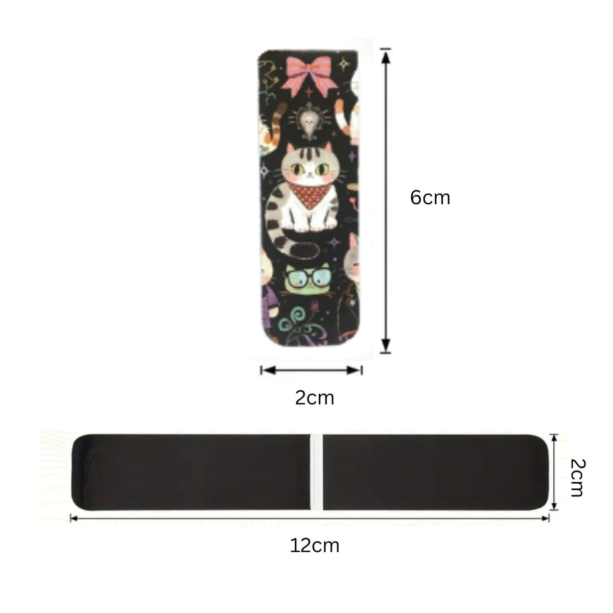 Cartoon Cat Magnetic Bookmarks #4 - Set of 3
