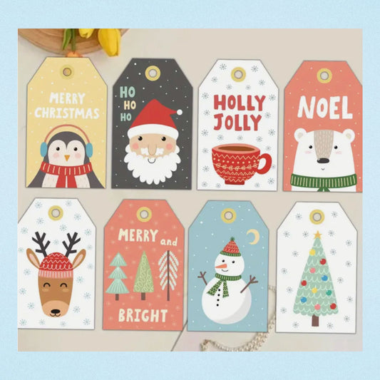Christmas Gift Card Tags - Set of 12