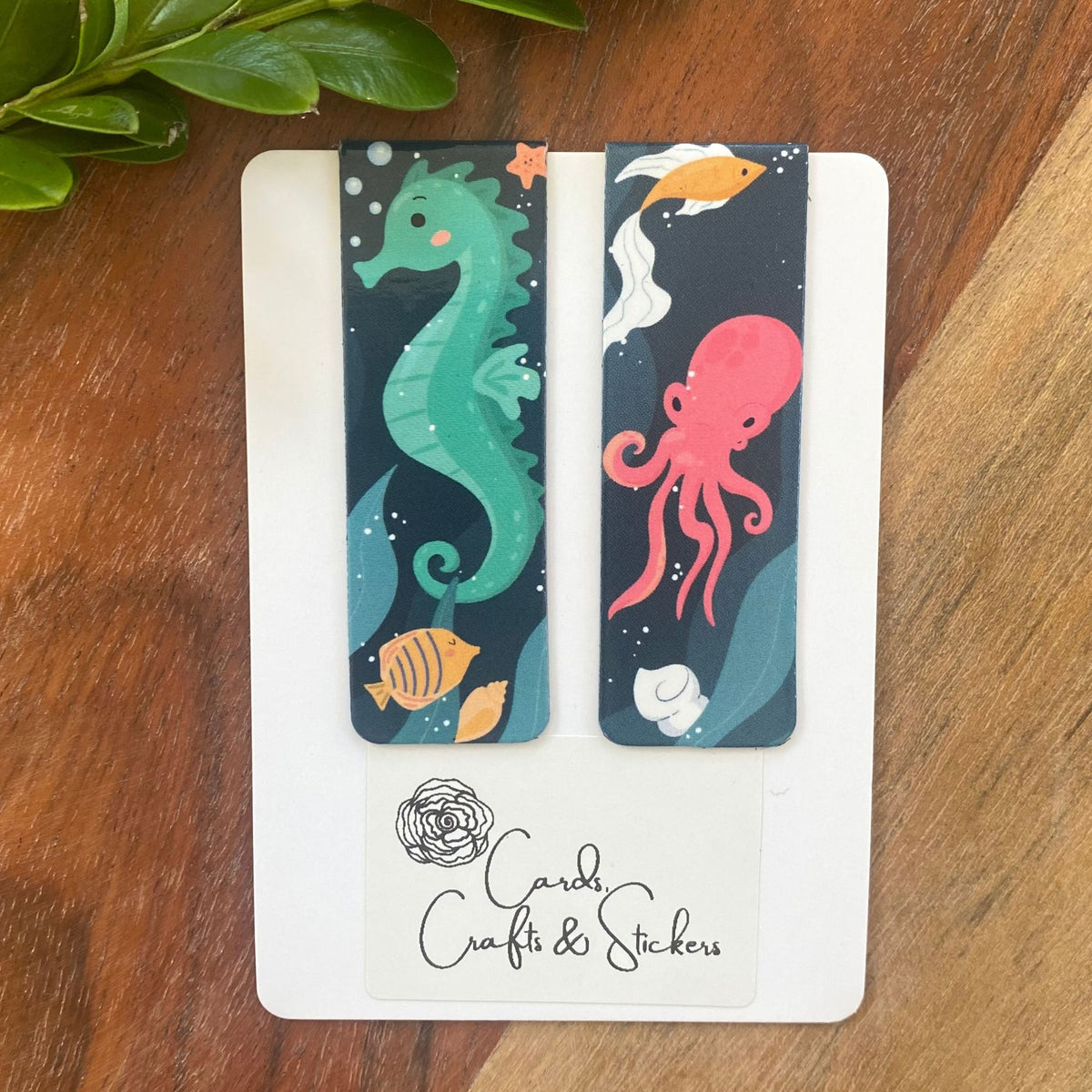 Sea Animal Magnetic Bookmarks - Set of 2