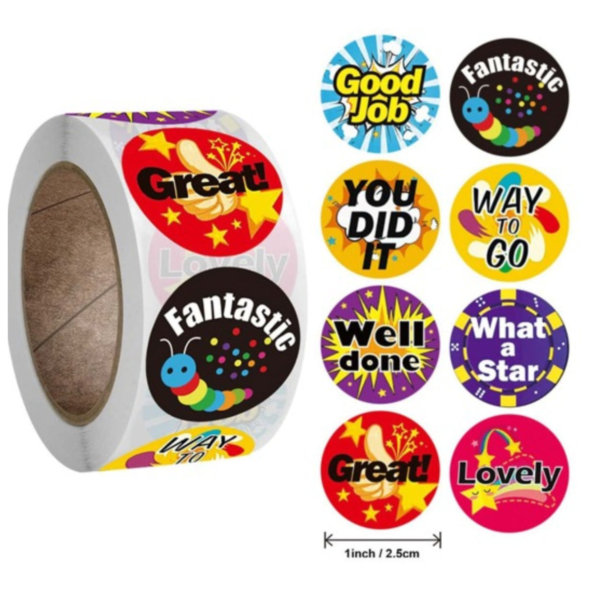 Teacher Reward Stickers #1 - 100 Pieces