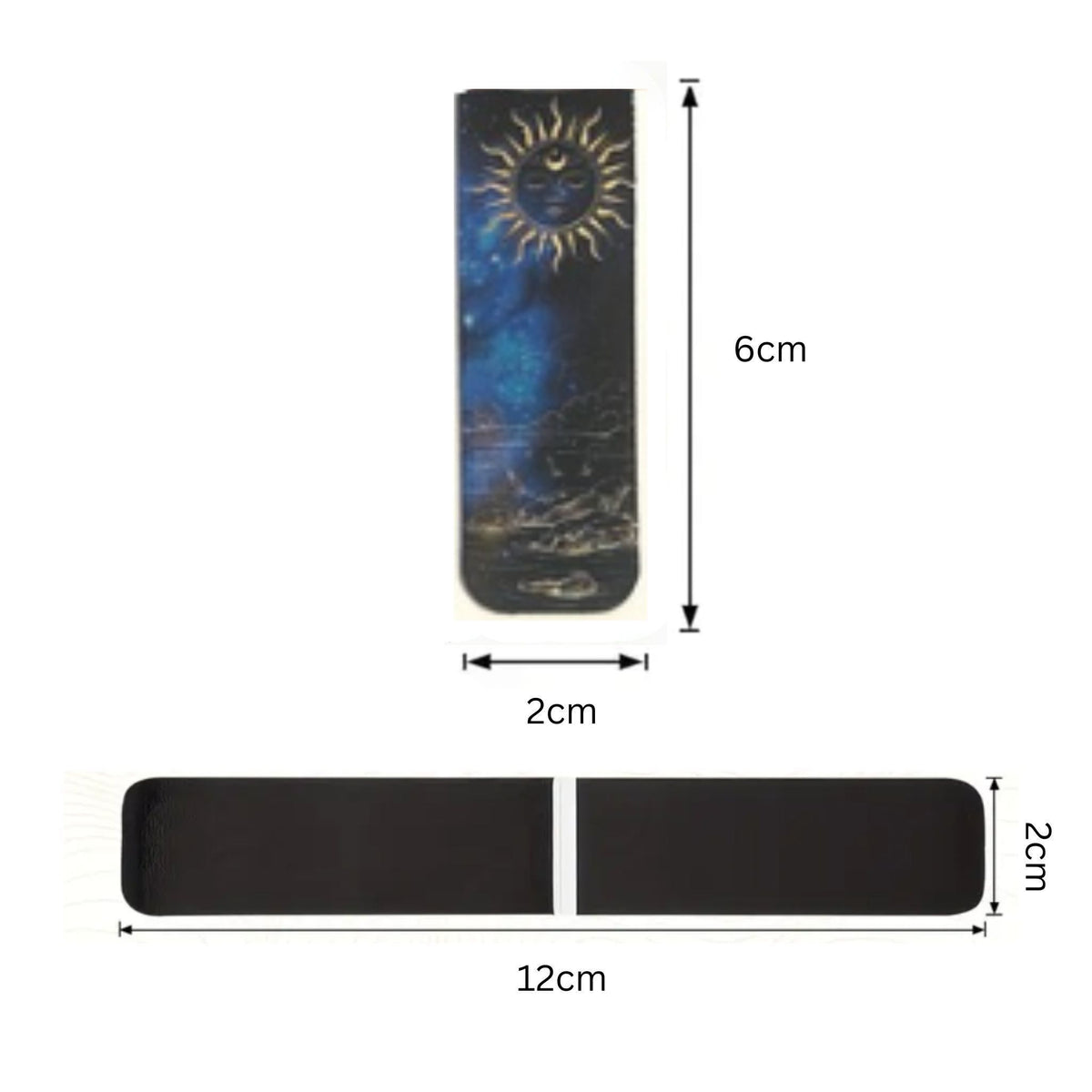 Celestial Mystic Moon Sky Magnetic Bookmarks #2 - Set of 3