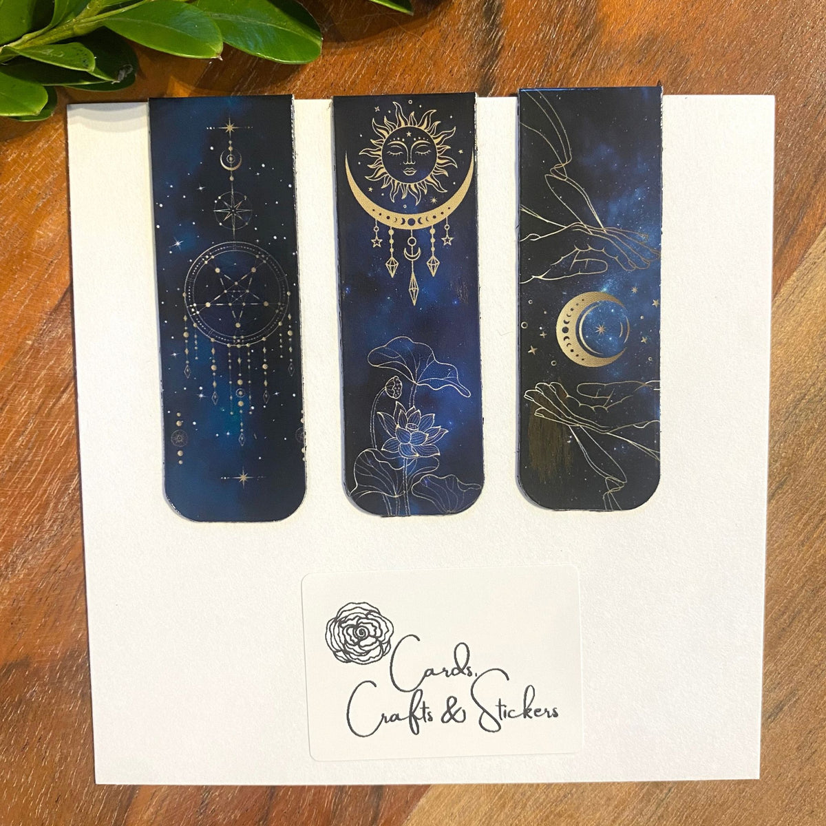 Celestial Mystic Moon Sky Magnetic Bookmarks #3 - Set of 3