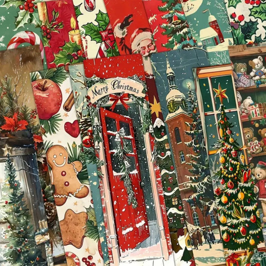 Christmas Print Bookmarks - Set of 5