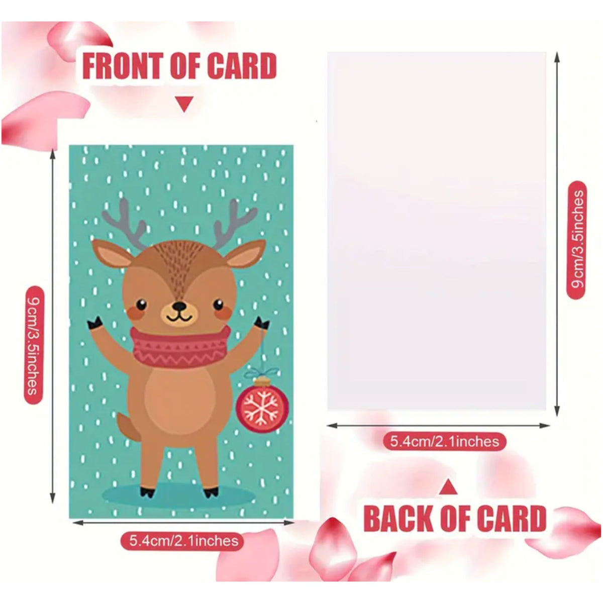 Christmas Gift Card Tags - Set of 10