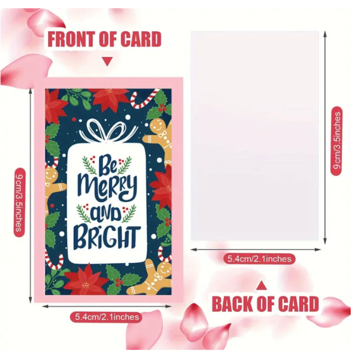 Christmas Gift Card Tags - Set of 12