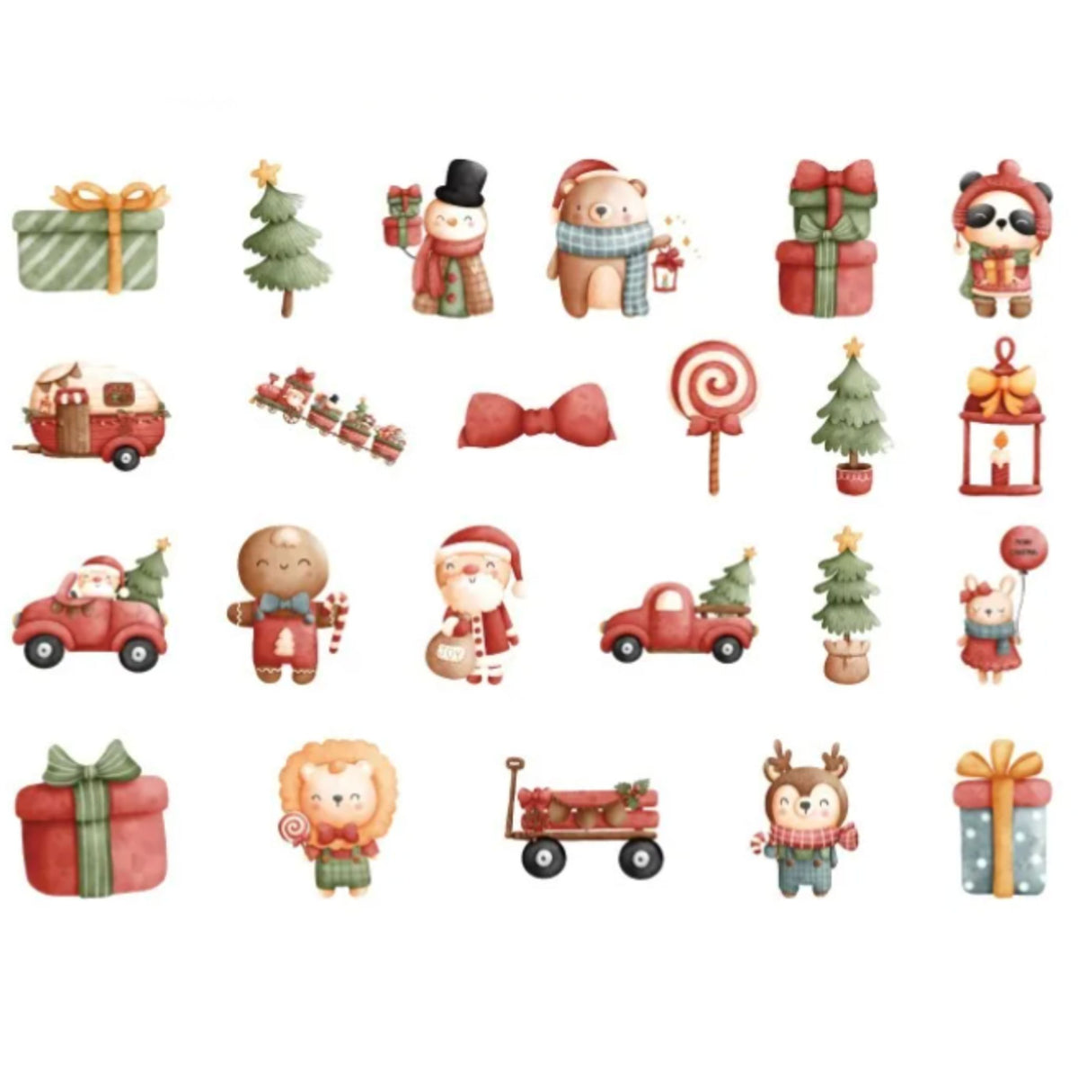 Christmas Design Stickers - 46 Pieces