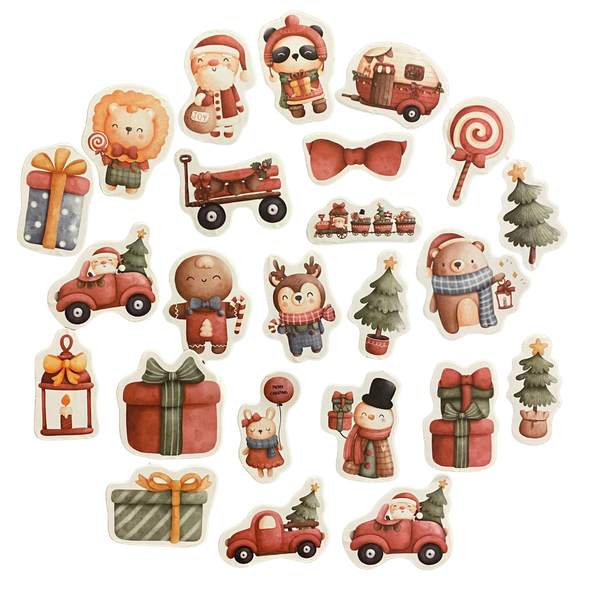 Christmas Design Stickers - 46 Pieces