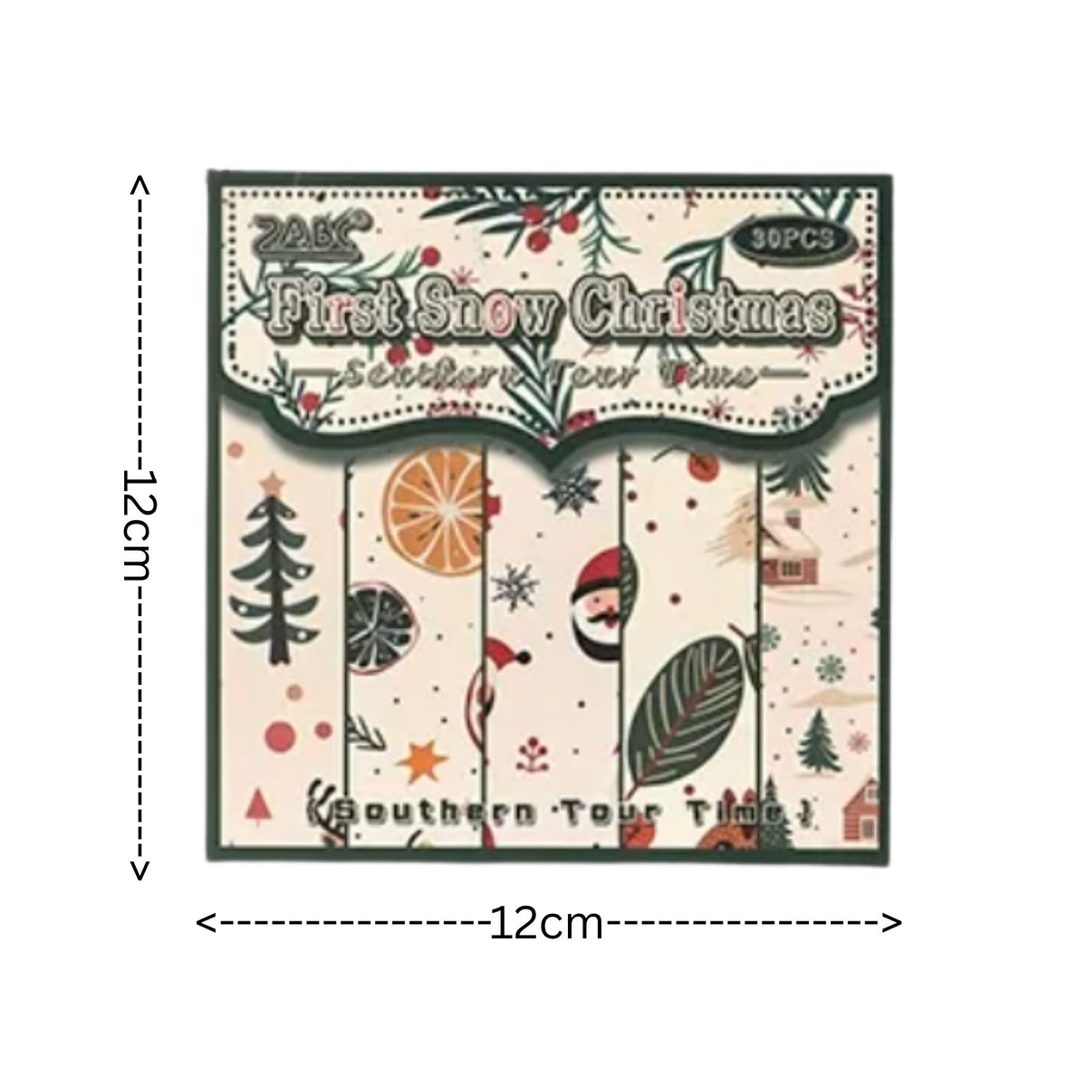 Decorative Christmas Scrapbooking Paper Pack - 30 Sheets