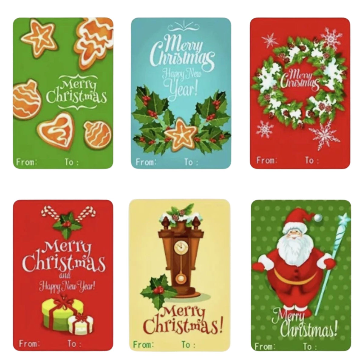 Christmas Gift Stickers Present Labels - 30 Pieces