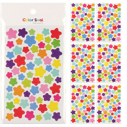 Colourful Star Design Sticker Sheets