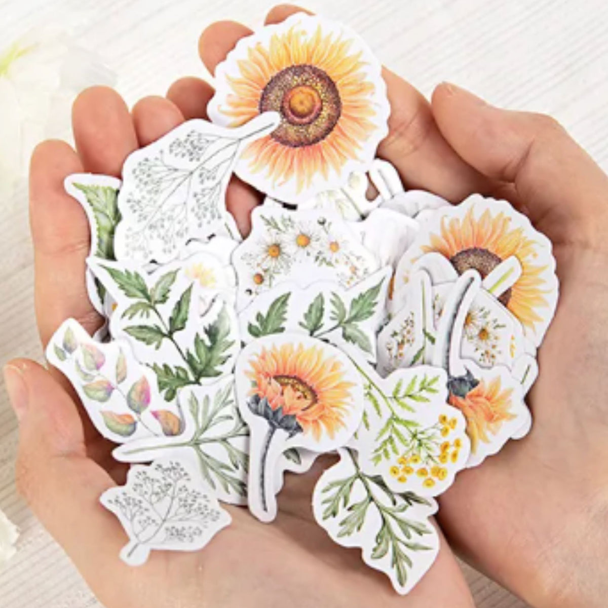 Daisy & Sunflower Stickers - 46 Pieces
