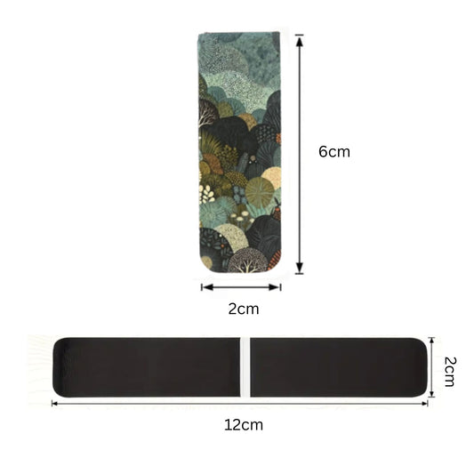 Artistic Dot Scenic Landscape Magnetic Bookmarks #1 - Set of 3