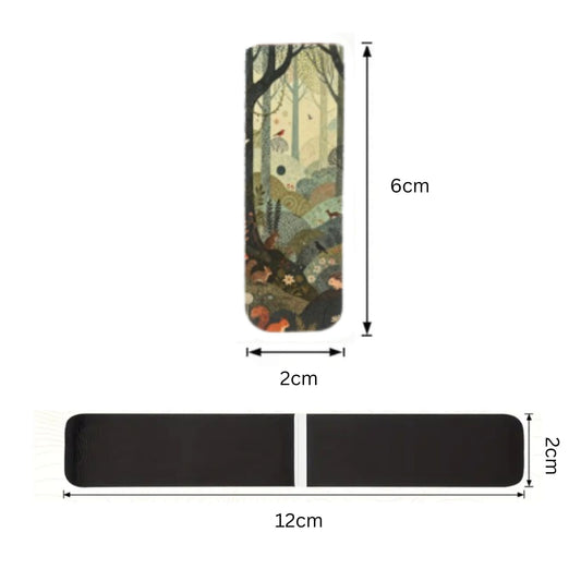 Artistic Dot Scenic Landscape Magnetic Bookmarks #2 - Set of 3