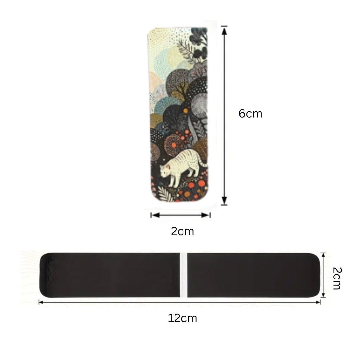 Artistic Dot Scenic Landscape Magnetic Bookmarks #4 - Set of 3