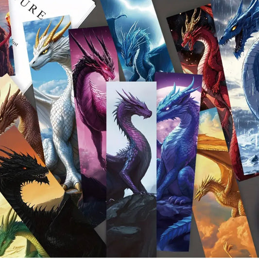 Fantasy Dragon Design Bookmarks - Set of 5